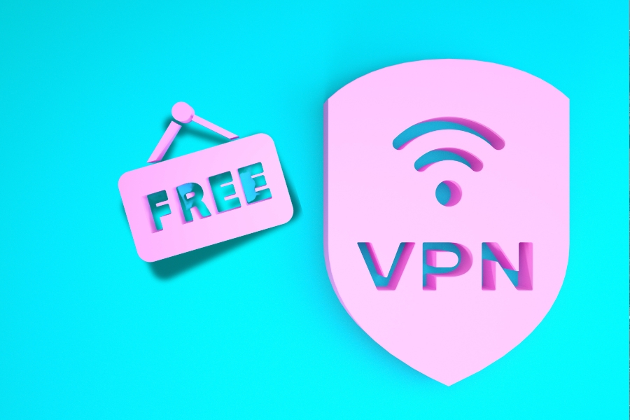 אייקונים של VPN חינם.